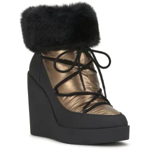Jessica Simpson Womens Myina Faux Leather Winter & Snow Boots
