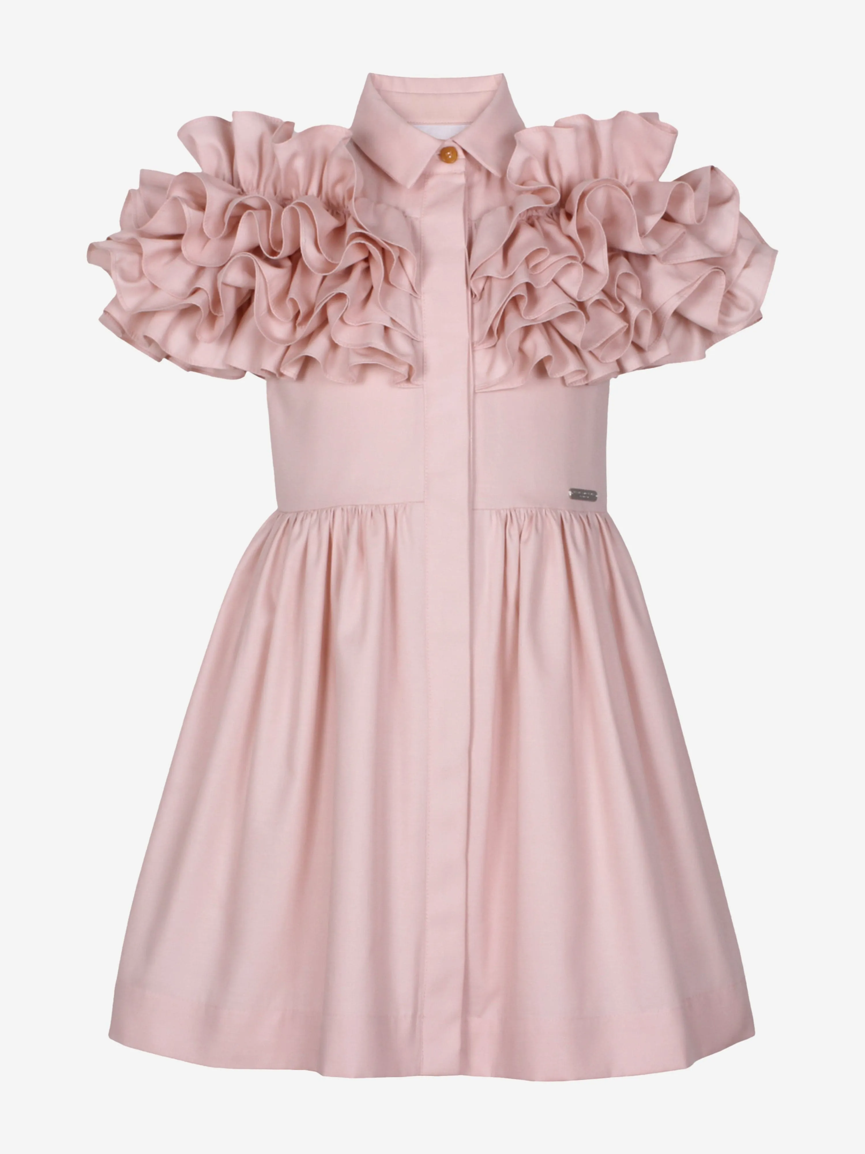 Jessie And James Girls Glorious Sunshine Dress in Pink