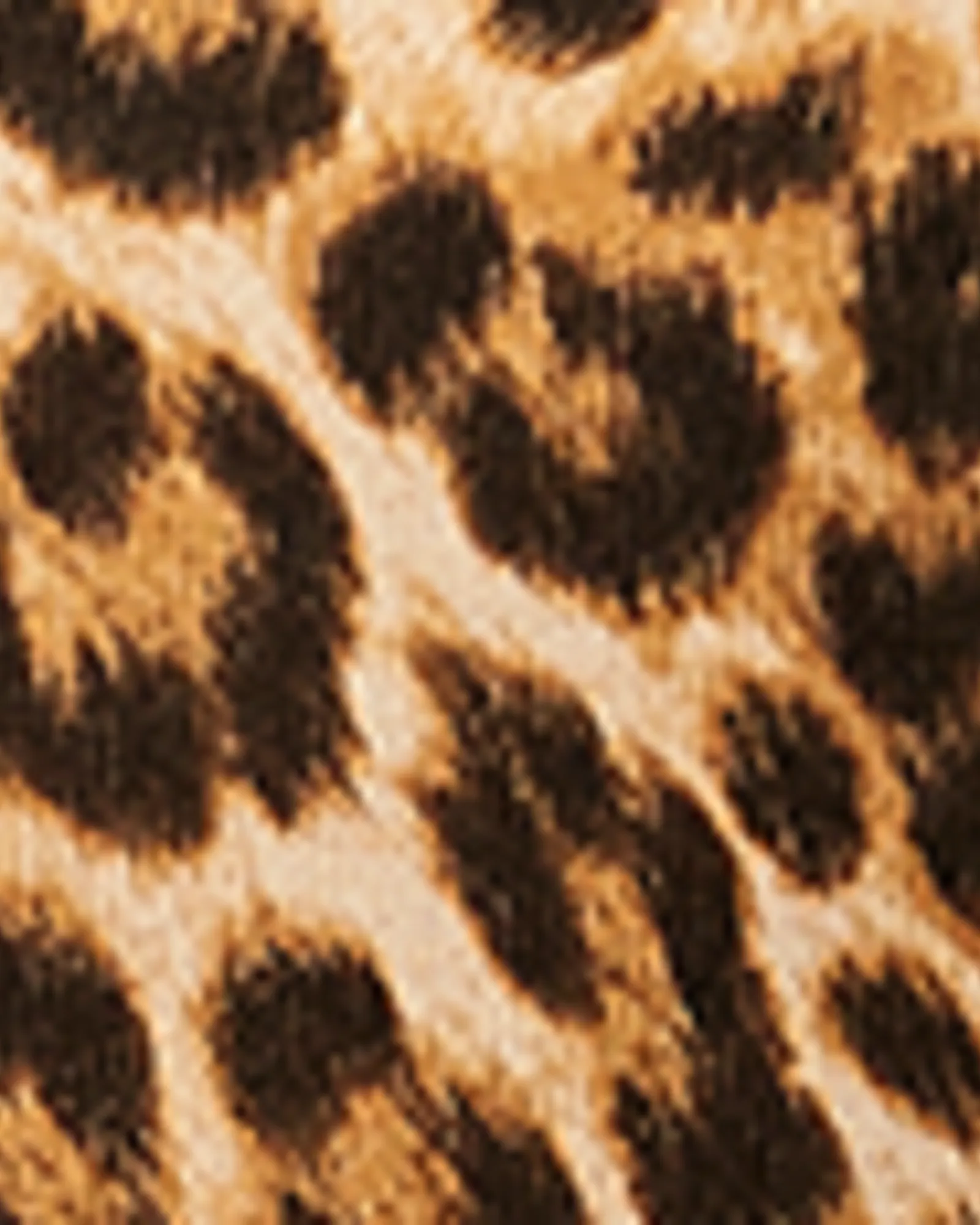 Jillian Animal-Print V-Neck Sweater | Brown / Black