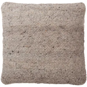 Jindas Cushion Cover [Sandstone melange/Cognac]