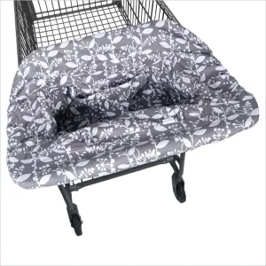 JJ Cole Compact Shopping Cart and High Chair Cover in Ash Woodland