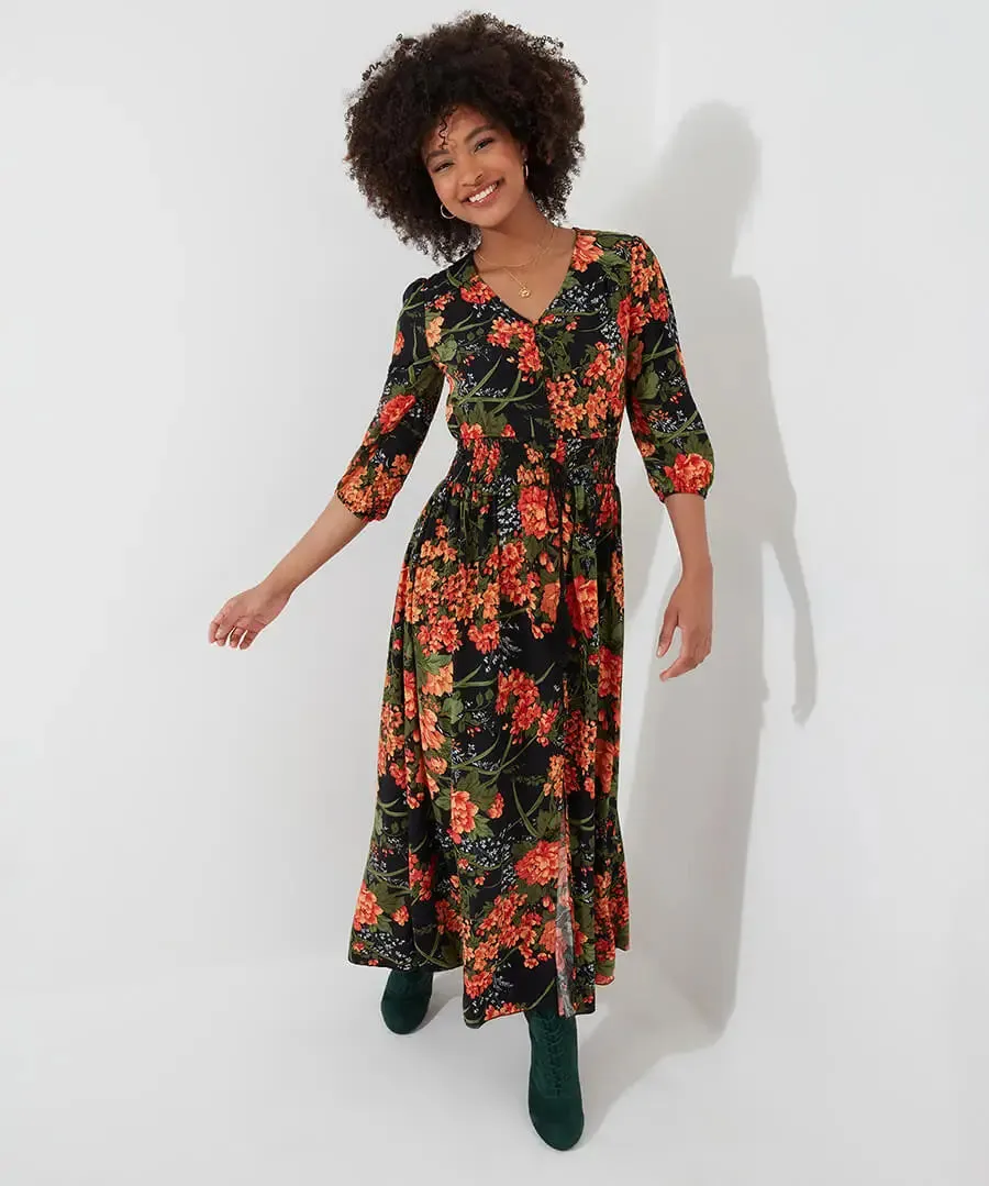 Joe Browns 8 Black Sienna Florals Dress