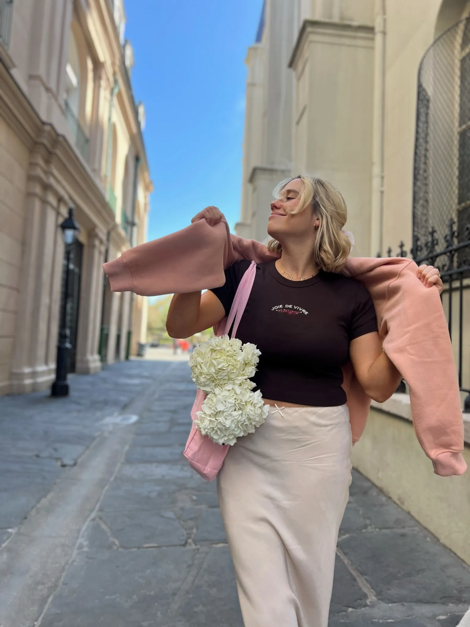 Joie De Vivre Ribbed Baby Tee