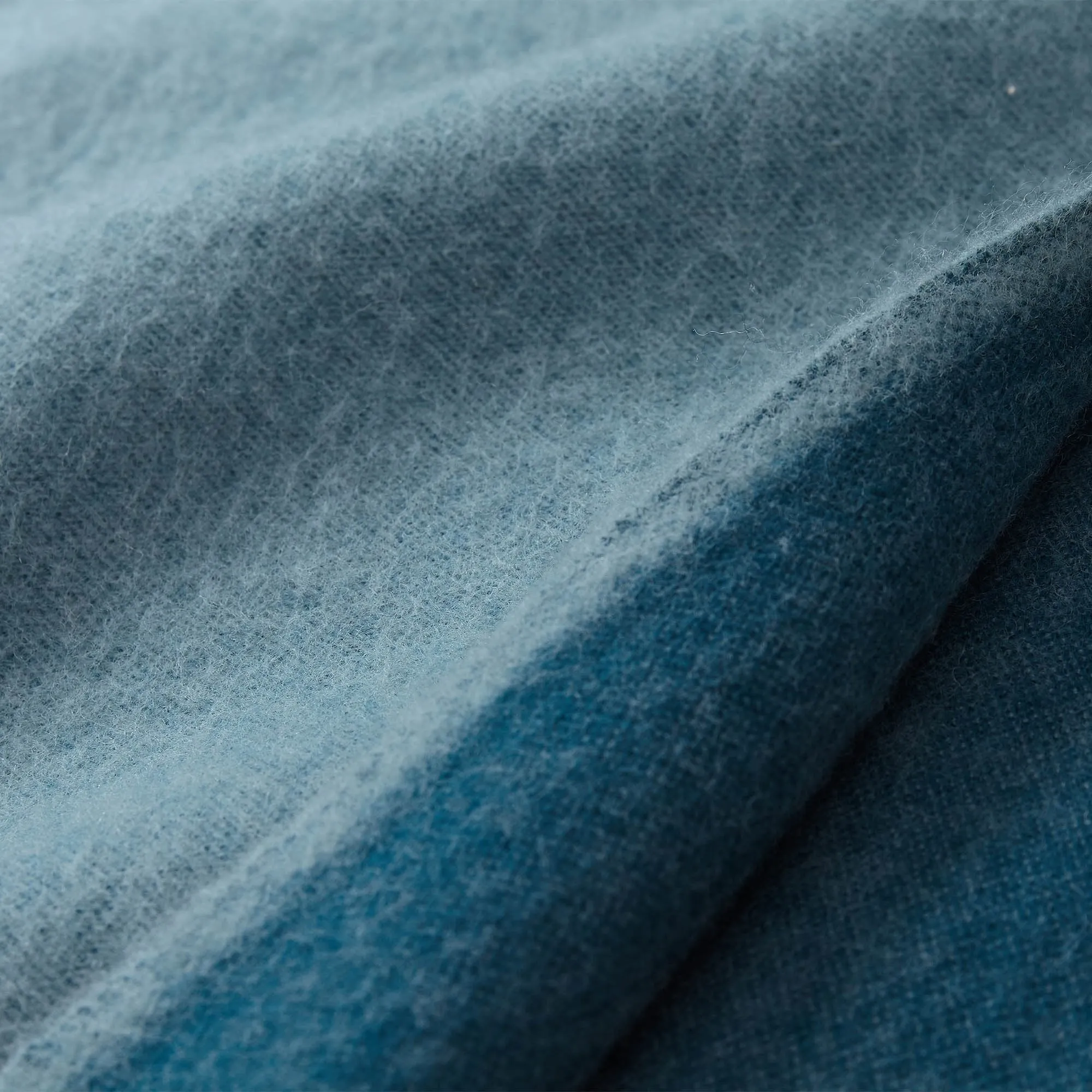 Jonava Merino Wool Blanket [Green grey/Teal]