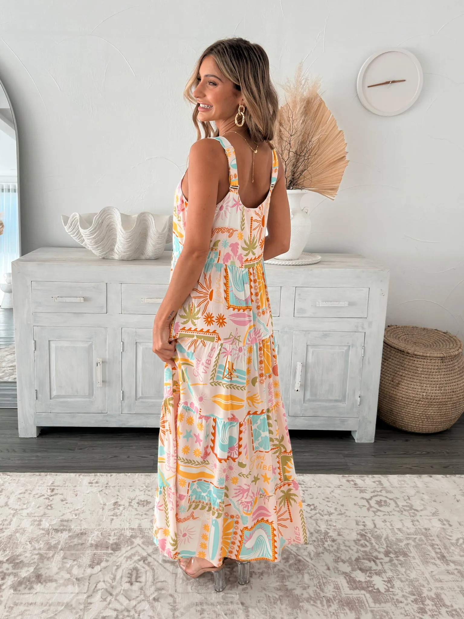 Jorina Dress - Pink Print
