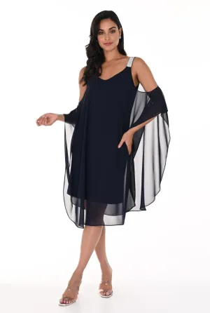 Joseph Ribkoff Dress 248001 Midnight Blue