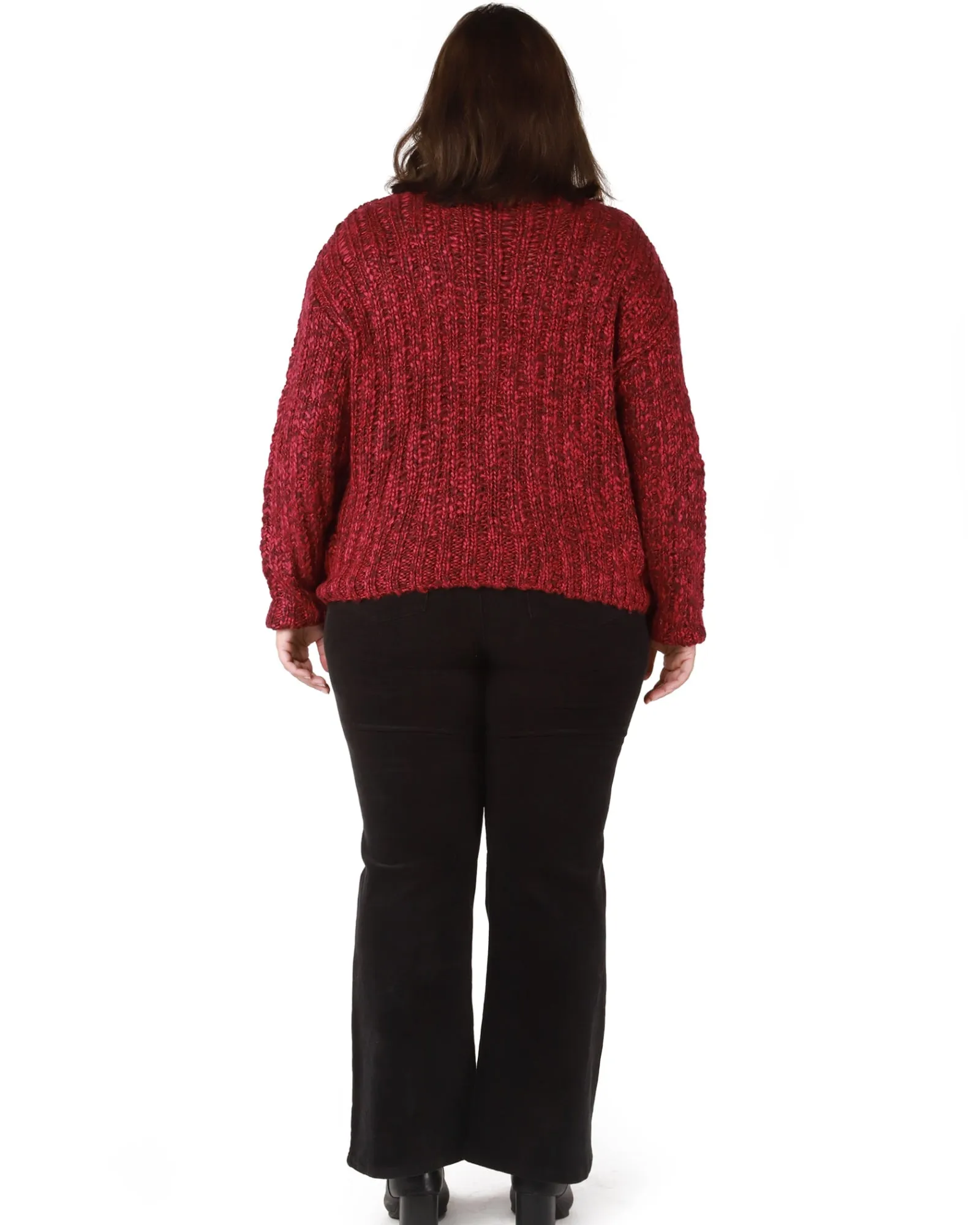 Josie Chunky Knit Sweater | Red