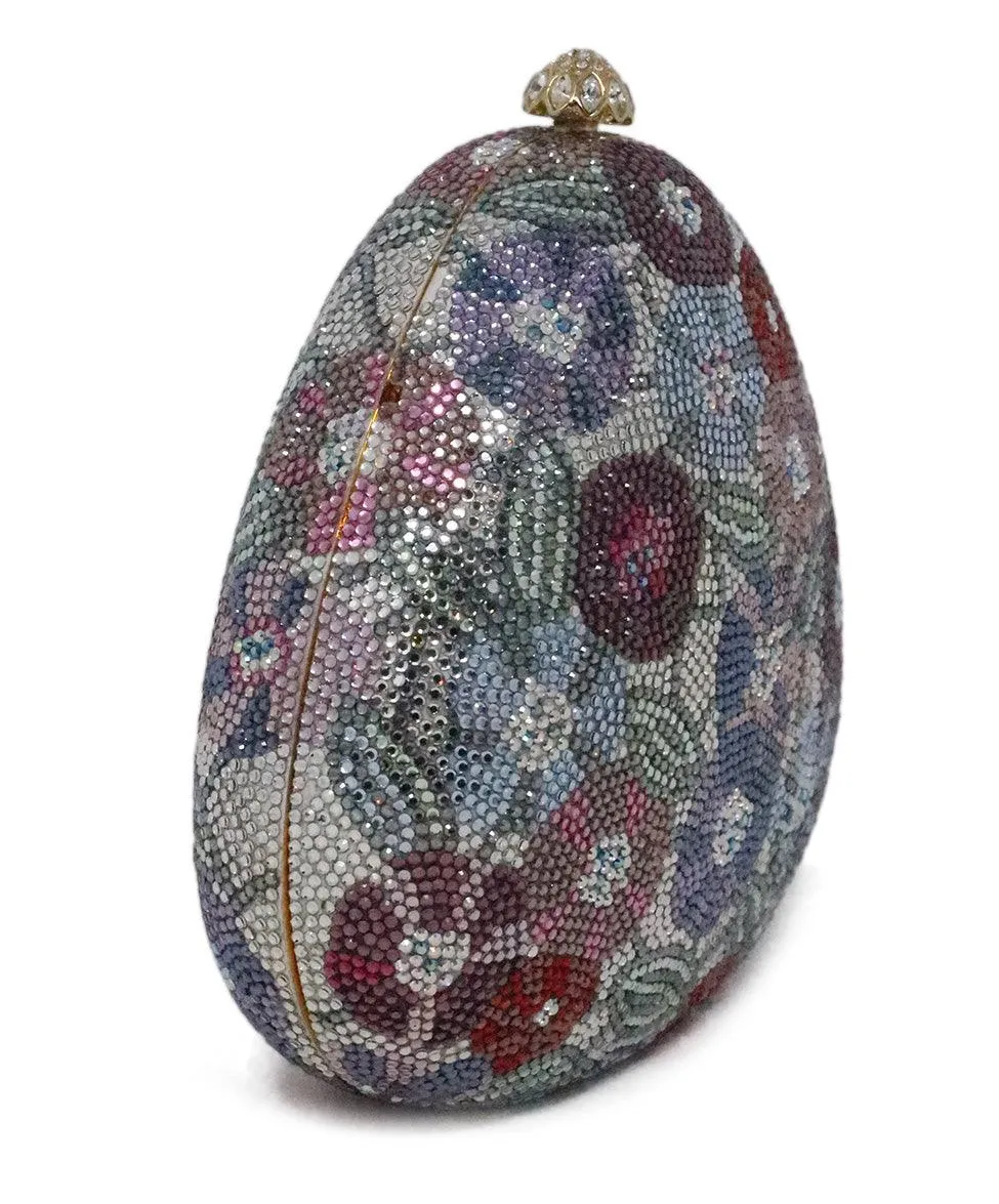 Judith Leiber Floral Rhinestone Clutch