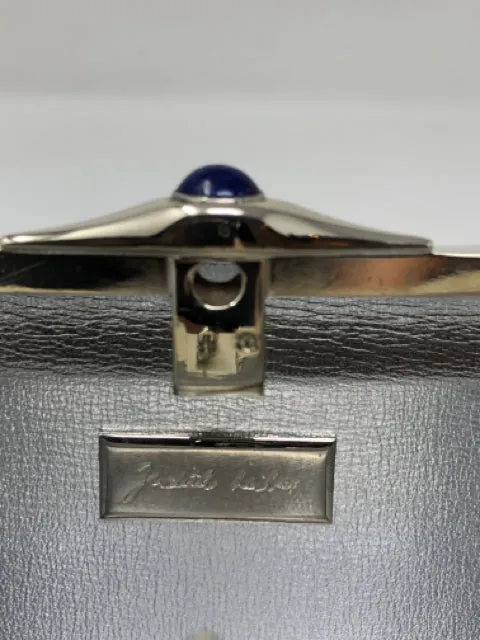 Judith Leiber Silver or Gold Metal Embossed Clutch Bag 1970s 2190-16-112321