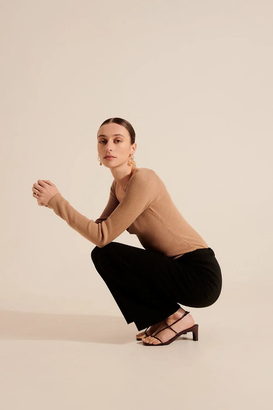 JULIETTE MIDI - CACAO LEATHER