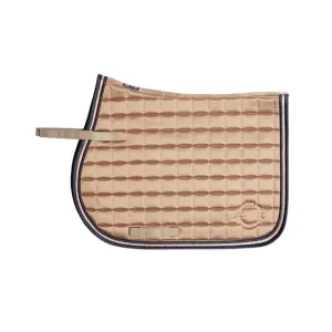 JUMPING SADDLE PAD IN SATIN AND LUREX MODEL KLSELENA BROWN IRON