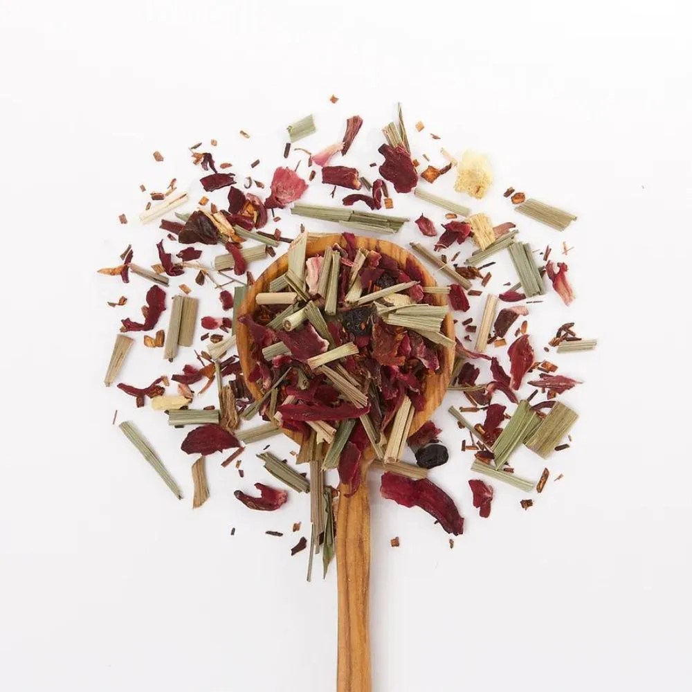 JusTea Loose Leaf Herbal Tea Tin - Little Berry Hibiscus
