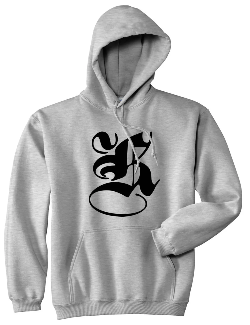 K Gothic Style Font Pullover Hoodie Hoody