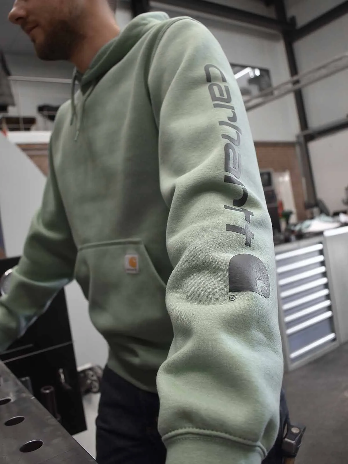K288&#x20;Hoodie&#x20;with&#x20;Sleeve&#x20;Logo&#x20;Loose&#x20;fit&#x20;-&#x20;Carhartt