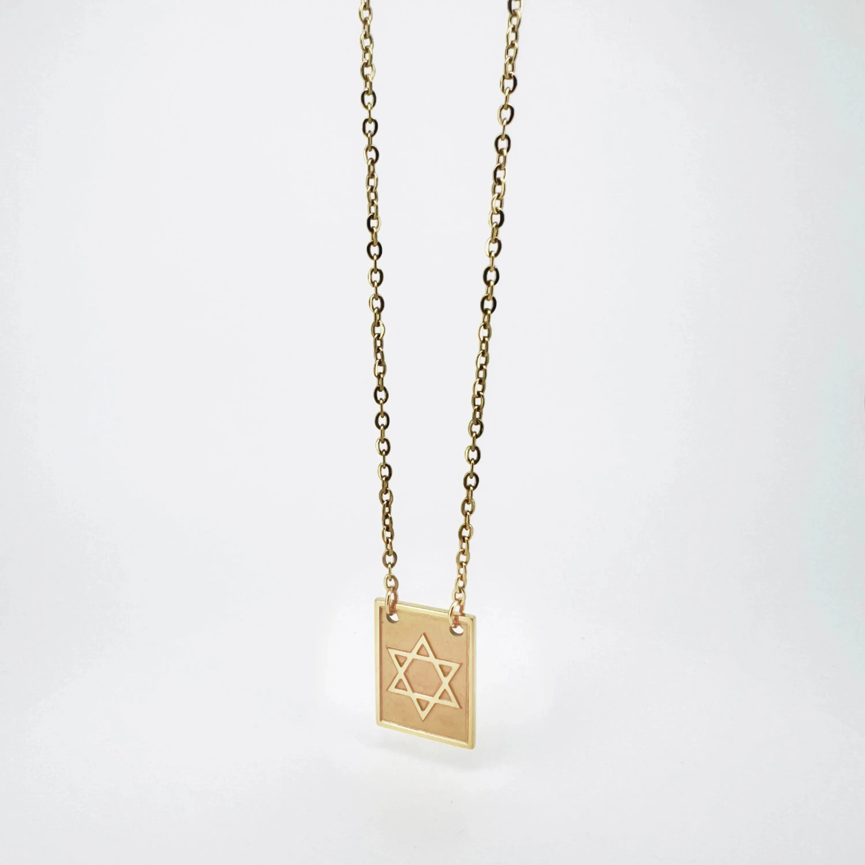 Kaison Stainless Steel Chain Necklace with Symbolic Pendant