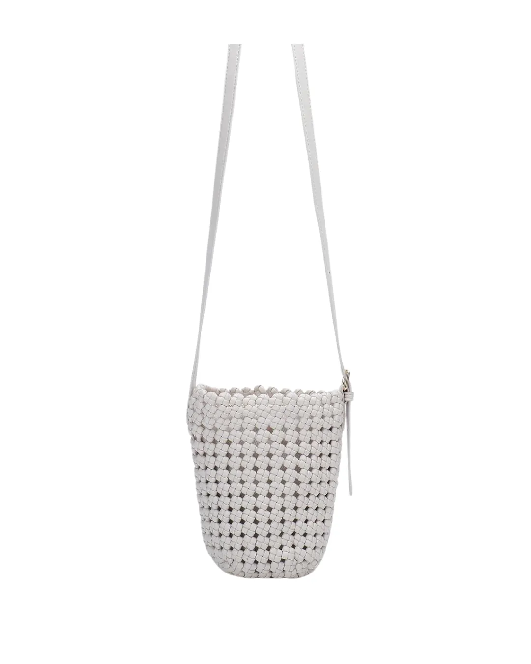 Kalani Woven Bucket Bag Cream