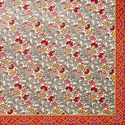 Kanchnar Women's Multicolour Georgette Printed Casual Wear Saree with un-stitched Art Silk Blouse Fabric,Tradisional Sari for Mother,Gift to Wife