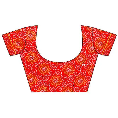 Kanchnar Women's Multicolour Georgette Printed Casual Wear Saree with un-stitched Art Silk Blouse Fabric,Tradisional Sari for Mother,Gift to Wife