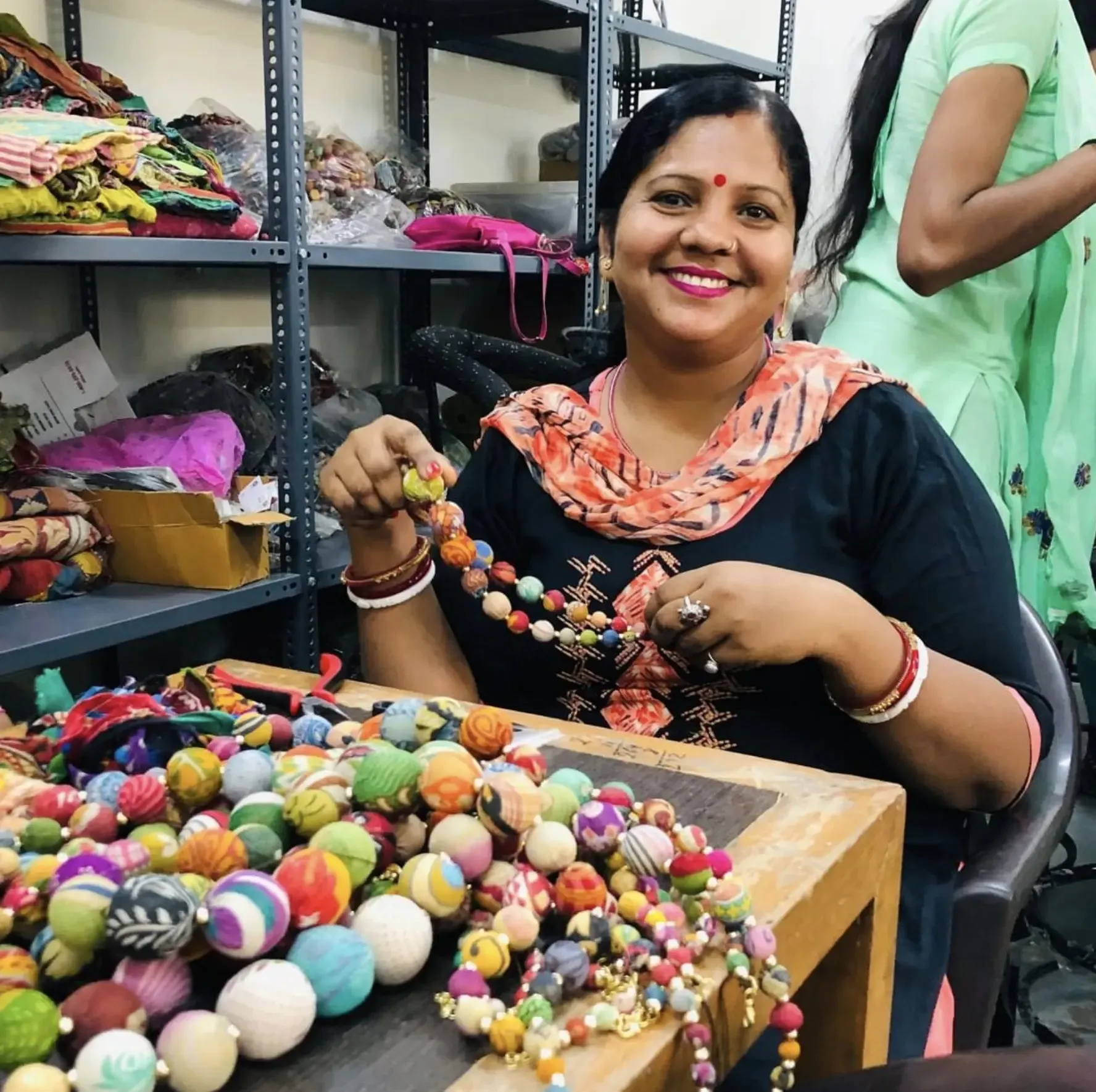 Kantha Beads Aura Necklace