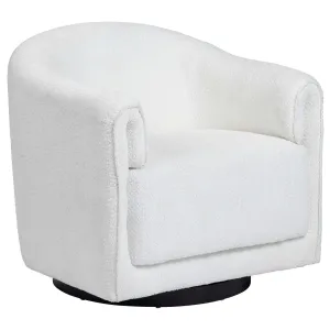 Kara Swivel Chair, White