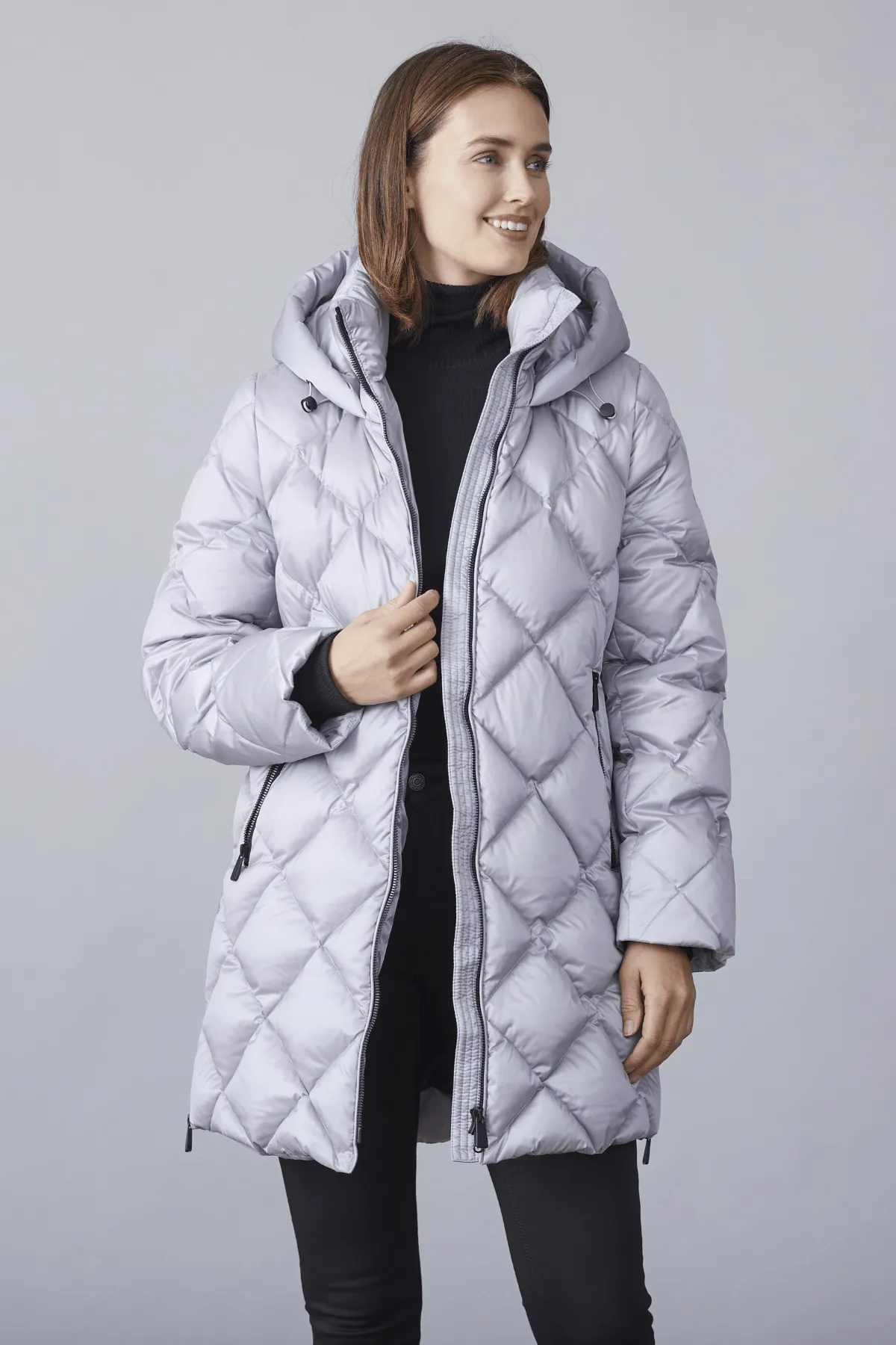 KARMA Diamond Quilted Down Coat 2663O