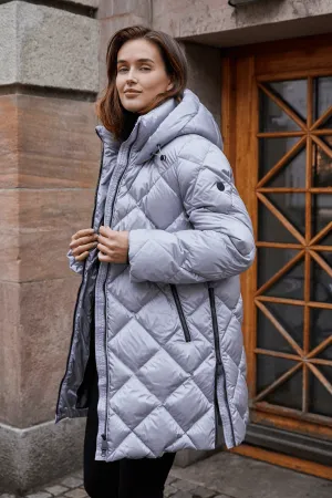 KARMA Diamond Quilted Down Coat 2663O