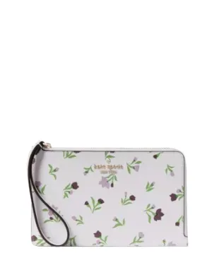 Kate Spade New York Staci Graceful Floral Ditsy Medium L Zip Wristlet