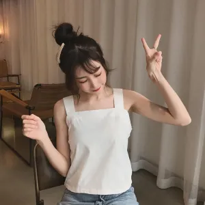 Kawaii Pure Color Basic Vest
