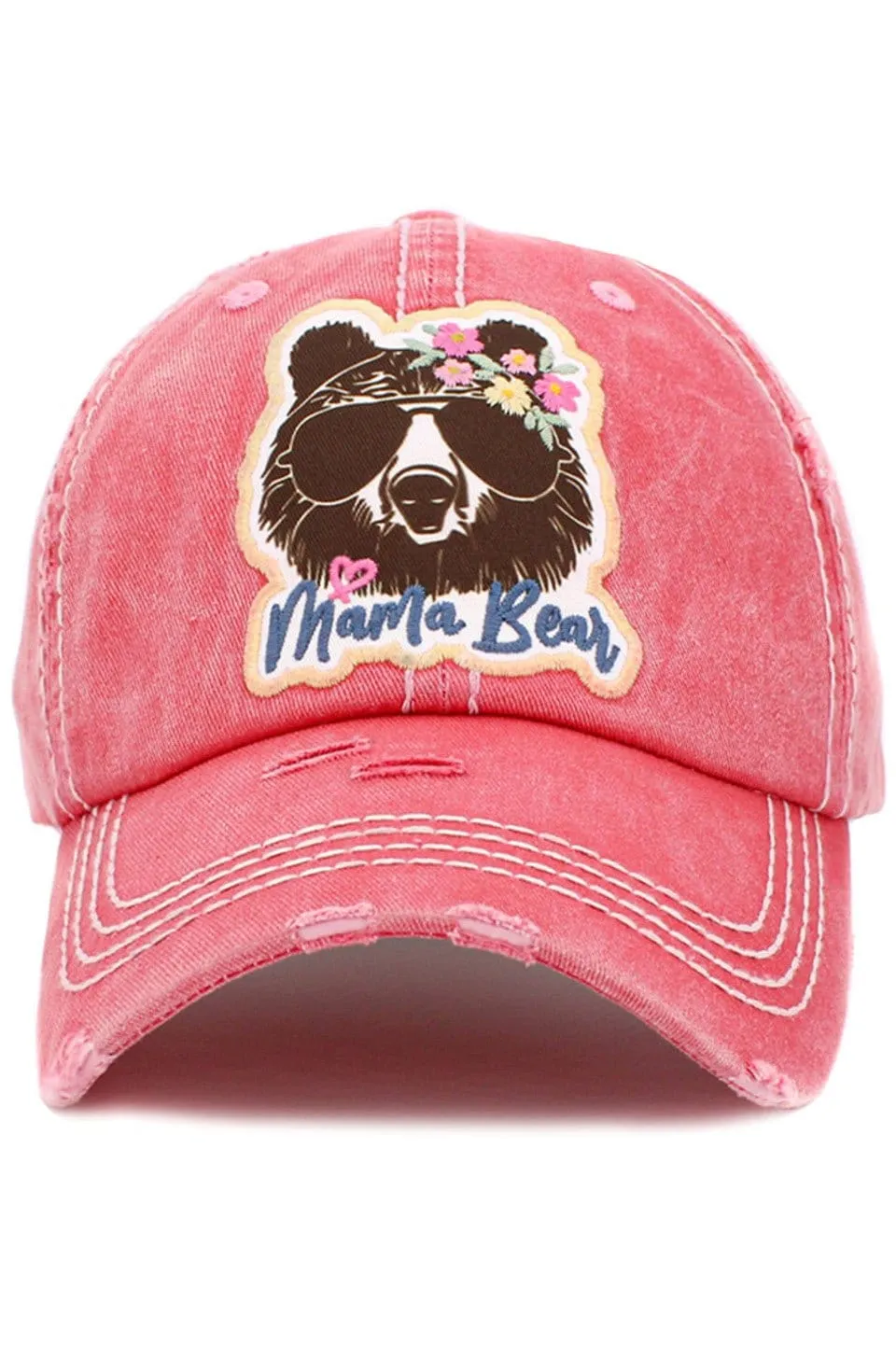 KBV1434 "Mama Bear" Vintage Washed Ball Cap