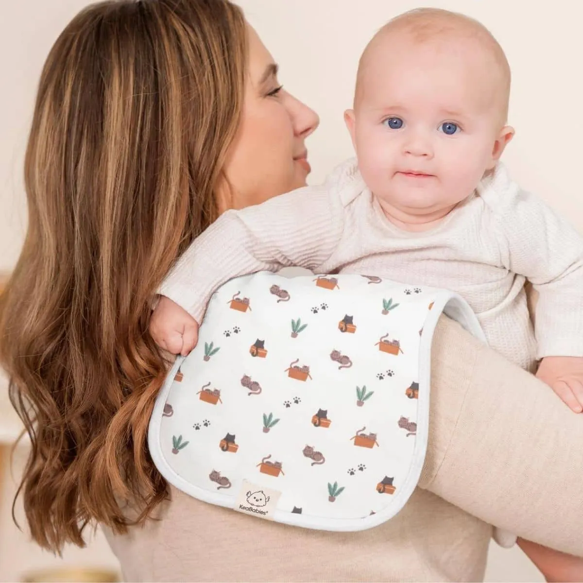 KeaBabies Urban Organic Burp Cloths - Pets & Paws