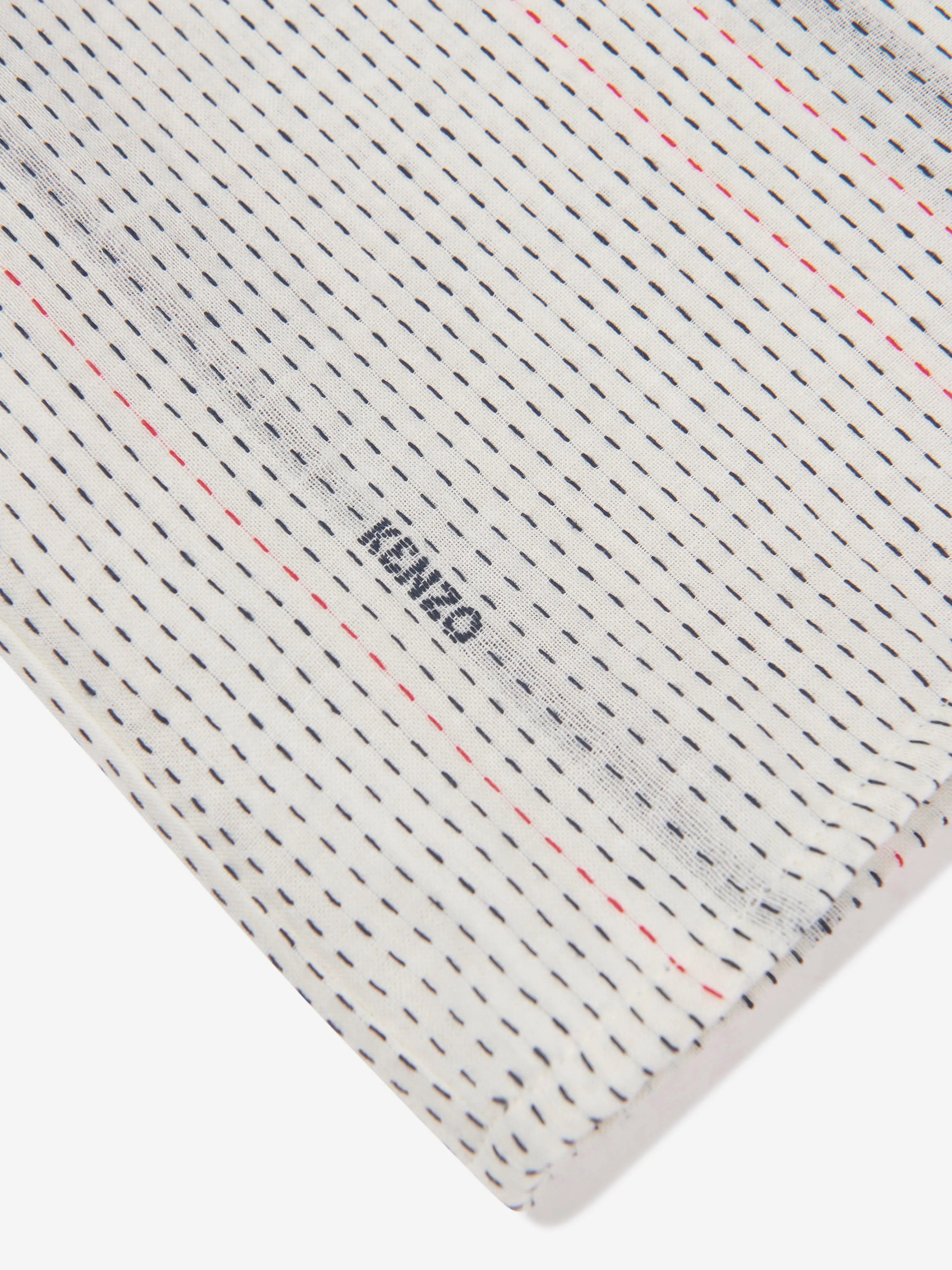 KENZO Boys Embroidered Shirt in Ivory