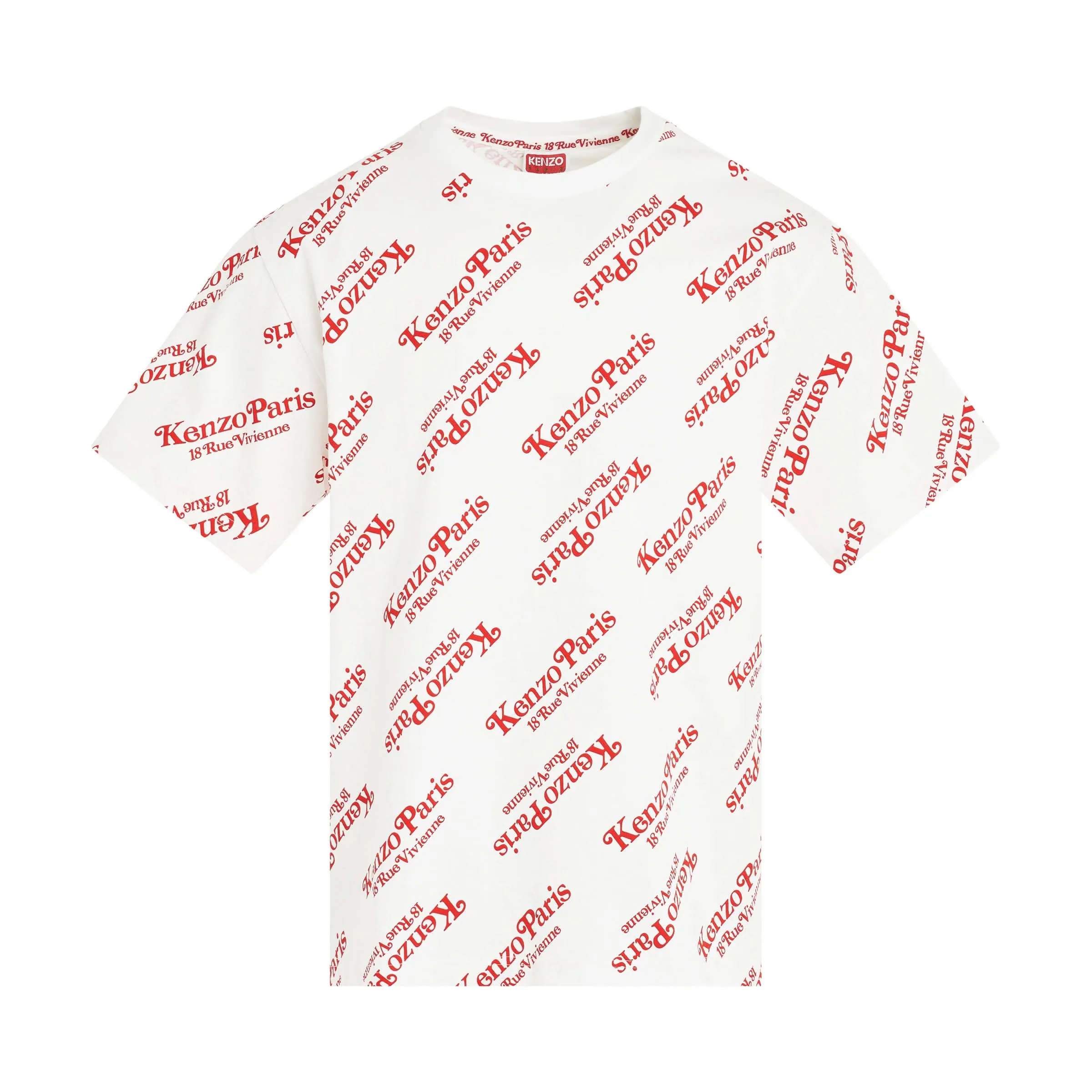Kenzo By Verdy All-Over Logo T-Shirt in Off White