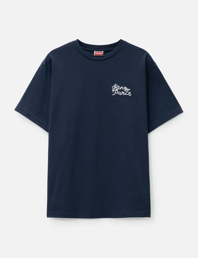'Kenzo Heart' Oversized Embroidered T-shirt