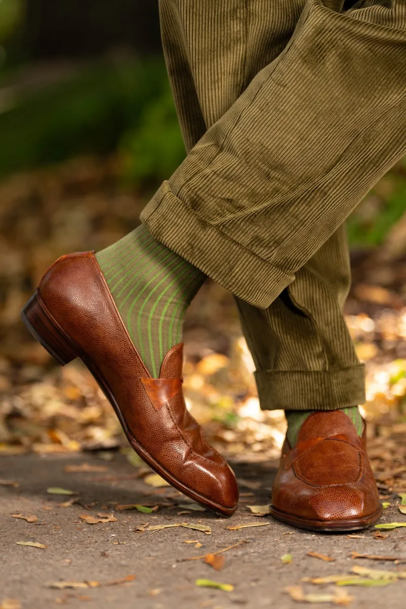 Khaki Drab Stancliffe Corduroy Trousers