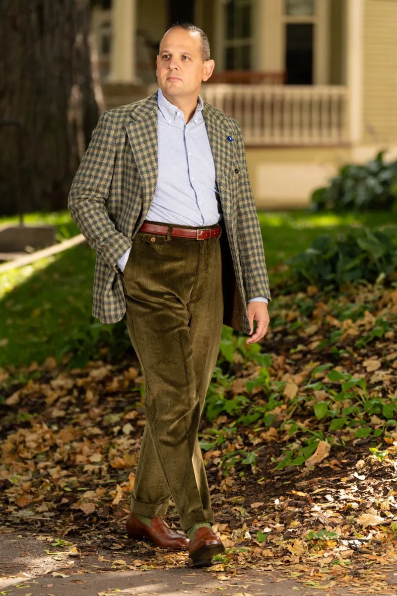Khaki Drab Stancliffe Corduroy Trousers