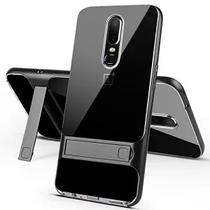 Kickstand Dual Layer OnePlus 6 Back Cover with Stand