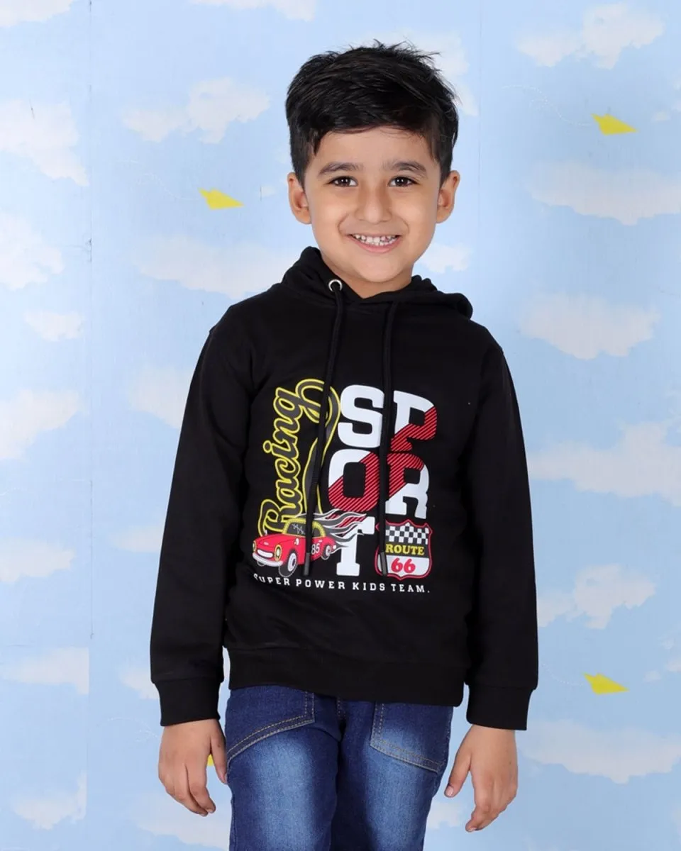 Kids Hooded Sweatshirt Combo of 3-Lets Go Race-Space Invader-Racing Sport