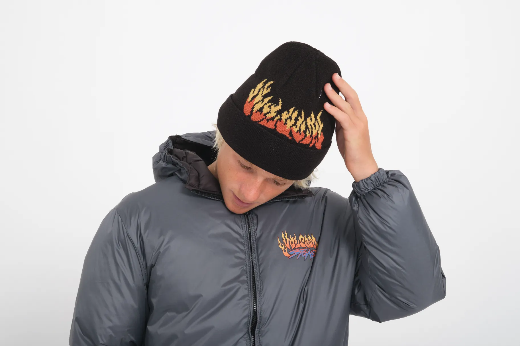 Kids Iconic Jacket Reversible Black