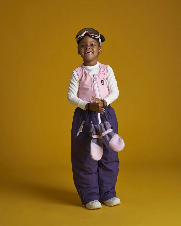 Kids Ski Gloves - Pink/Lilac