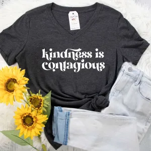 Kindness is Contagious Relaxed Ladies Vneck