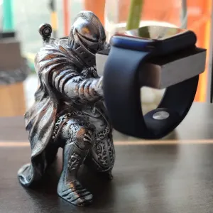 King Arthur Knite Apple Watch Stand for Charging Display Watch Holder Case with  Charging Cable