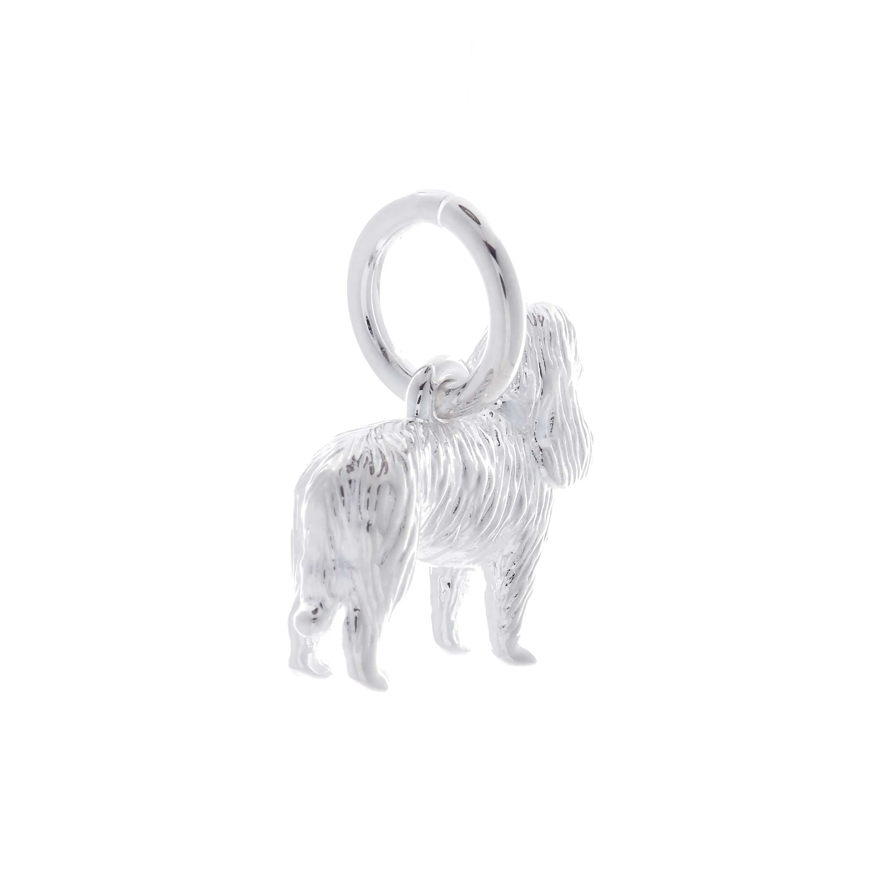 King Charles Spaniel Personalised Silver Dog Tag Necklace