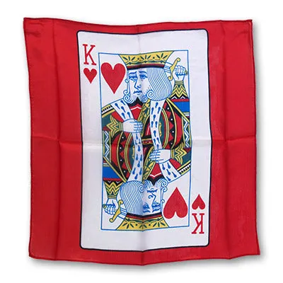 King of Hearts Card Silk 18 inch by Magic by Gosh