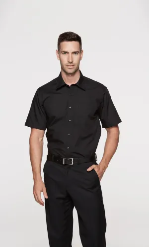 KINGSWOOD MENS SHIRT SHORT SLEEVE - 1910S