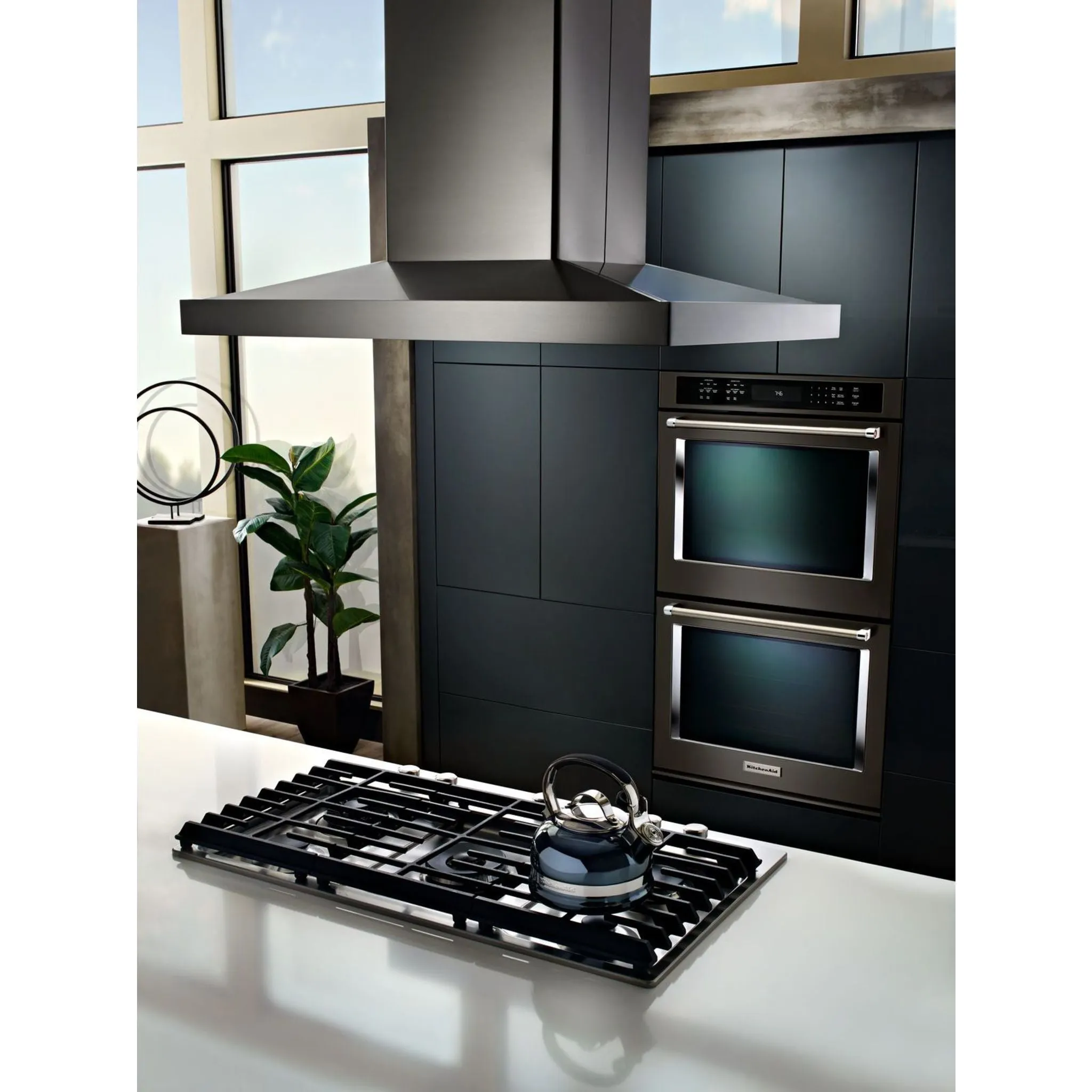 KitchenAid  36" 5-Burner Gas Cooktop with Griddle (KCGS956ESS)