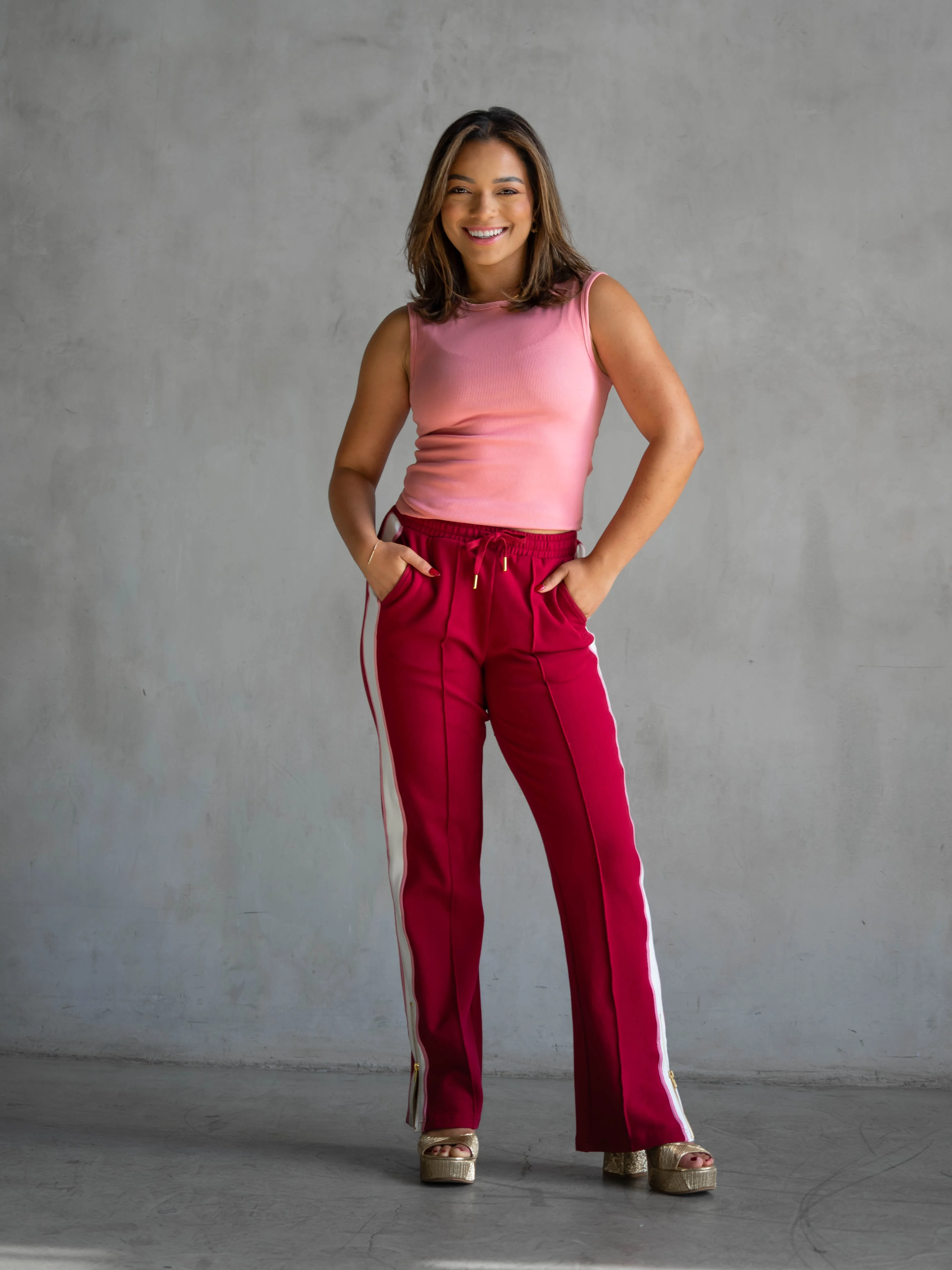 Klein Ribbed Tank - Dusty Rose