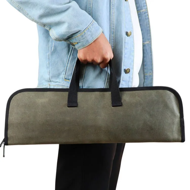 Knife Storage Bag Canvas Chef Knife Bag Portable Outdoor Picnic Tool Bag