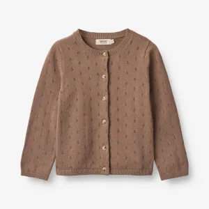 Knit Cardigan Maia - cocoa brown