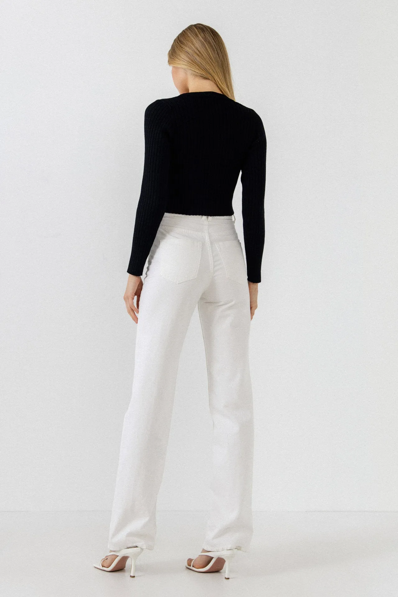 Knit Cropped Lounge Cardigan