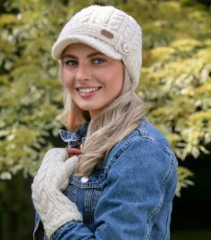 Knit Hand Warmers - White